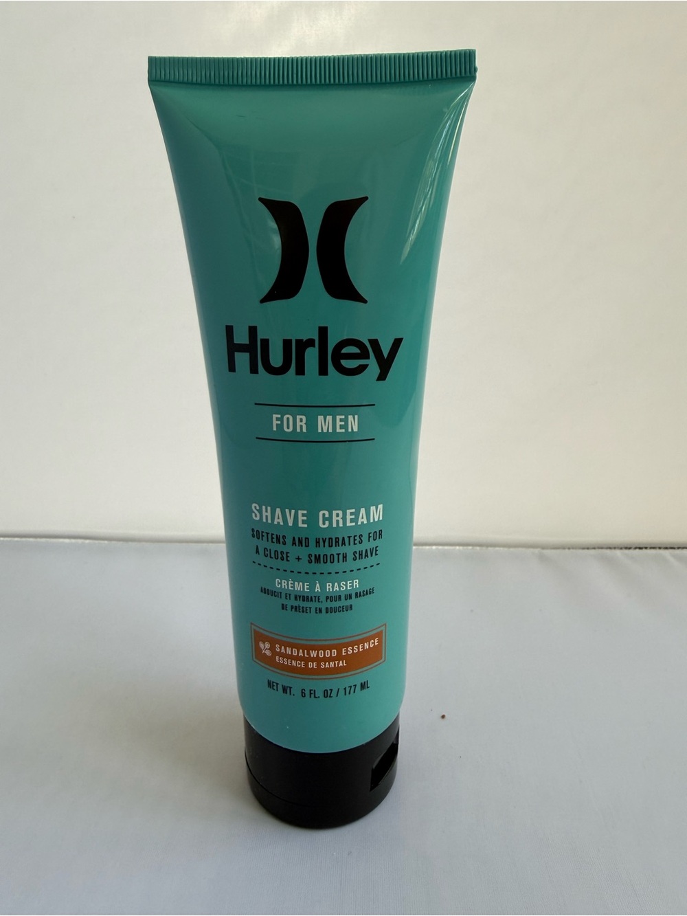 Hurley For Men Shave Cream Sandalwood Essence 6oz Softens Hydrates New Sealed
